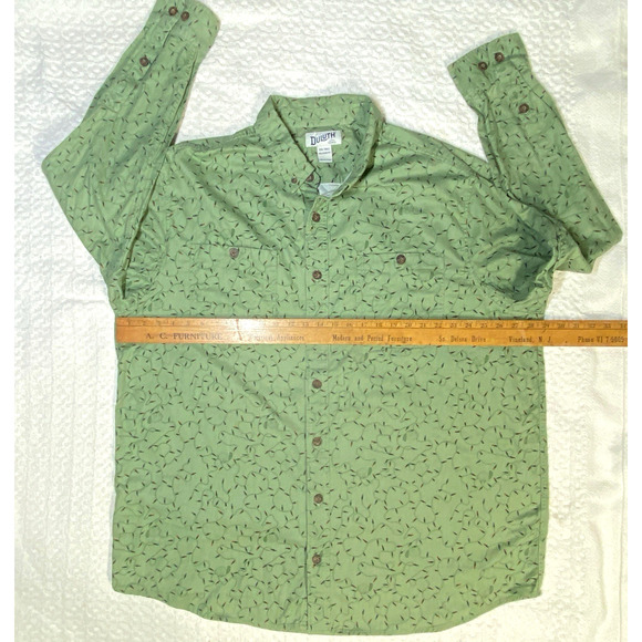 Diluth Trading Company Men XXL Tall Relaxed Fit Christmas Lights Flannel Shirt - Picture 4 of 8